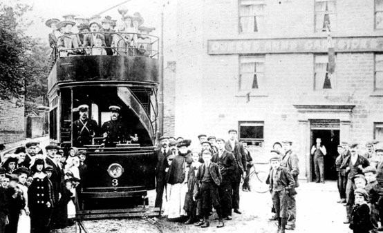 Glossop Tramways Tram No 3 in 1903